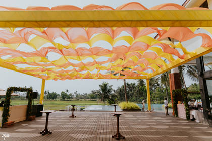 Ceiling and Photo-op — Pool Party decor — Alila Diwa Goa